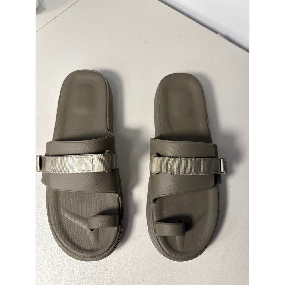 Suicoke Padri-t Olive Green Toe Loop Slides Mens Adjustable Strap Sandals Sz 12 - Picture 2 of 13